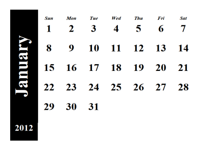 Desktop Calendars Templates