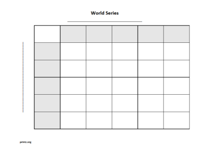 World Series 25 Squares