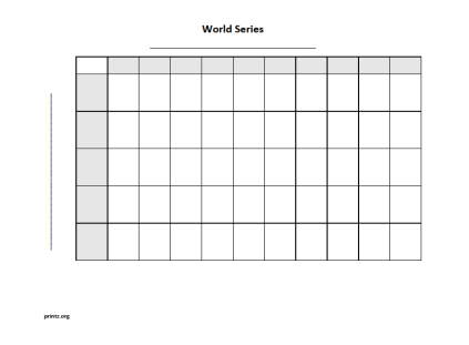 World Series 50 square grid