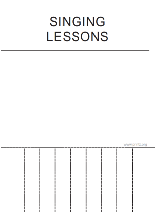 Singing Lessons Flyer
