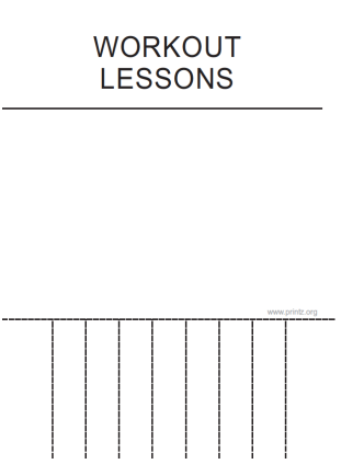 Workout Lessons Flyer