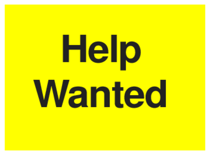 Help Wanted (on Yellow)