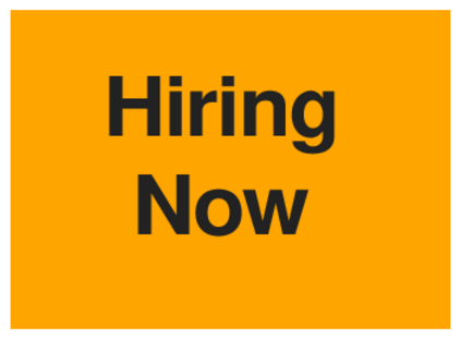 Hiring Now (on Orange)