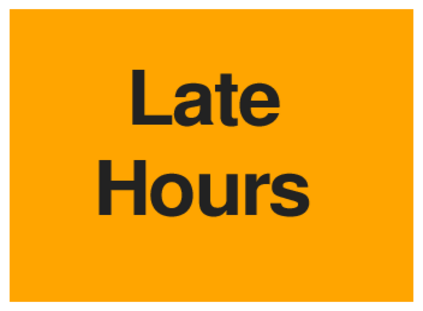 Late Hours (on Orange)