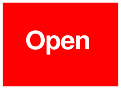 Open (on Red)