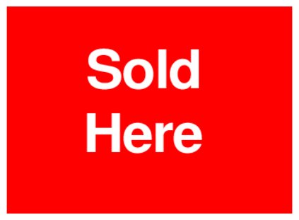 Sold Here (on Red)