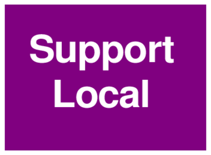 Support Local (on Purple)