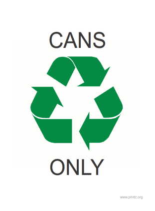 Recycle Cans Only
