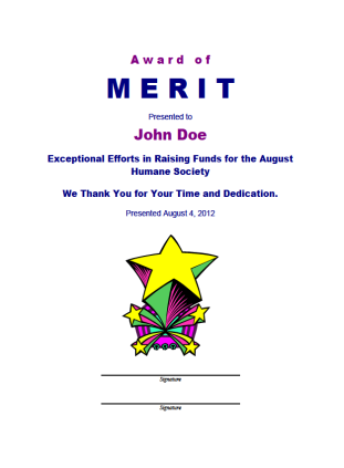 Merit Award