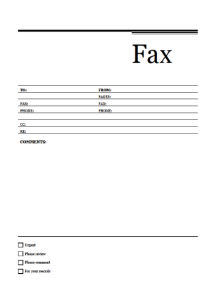 Fax Cover Sheet 7