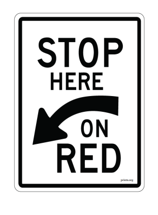 Stop Here On Red