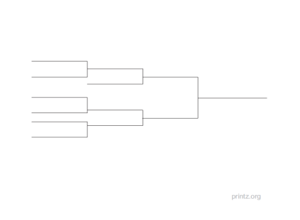 7 Team Single Elimination Bracket