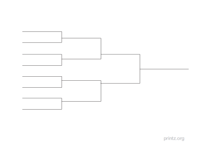 8 Team Single Elimination Bracket