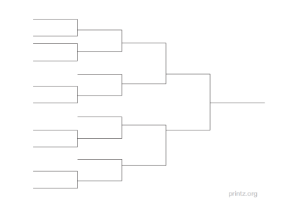 13 Team Single Elimination Bracket