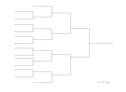 14 Team Single Elimination Bracket