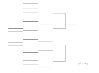 22 team single elimination bracket