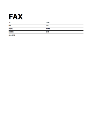 Fax Cover Sheet 9