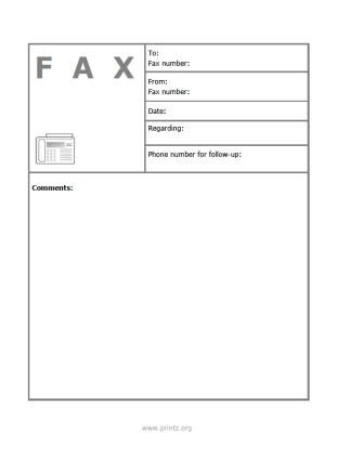 Fax cover sheet 3