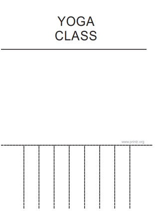 Yoga Class Flyer
