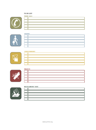 To Do List with categories