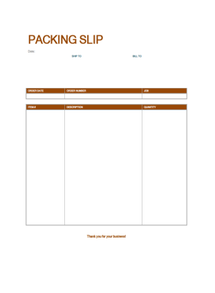 Packing Slip Red