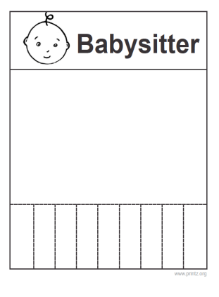 Babysitter Flyer