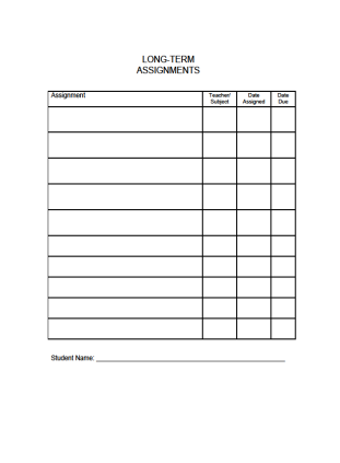 Long Term Assignments
