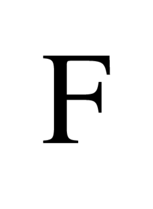 F in Times Roman