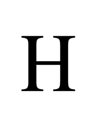 H in Times Roman