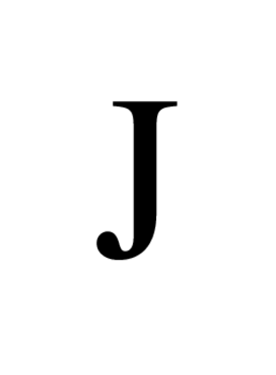 J in Times Roman