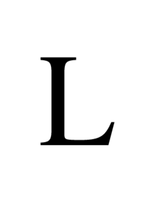 L in Times Roman