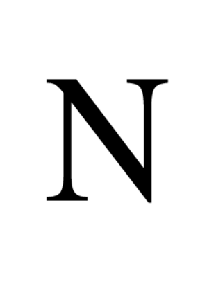 N in Times Roman