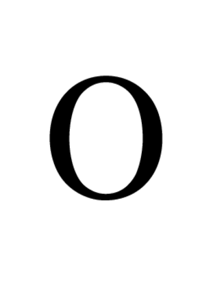 O in Times Roman