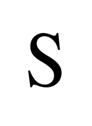 S in Times Roman