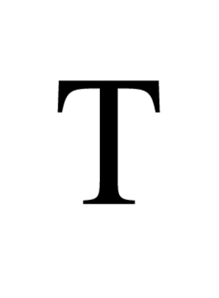 T in Times Roman