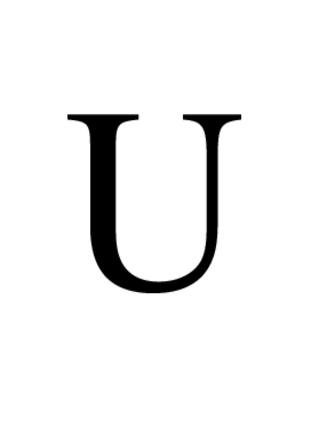 U in Times Roman