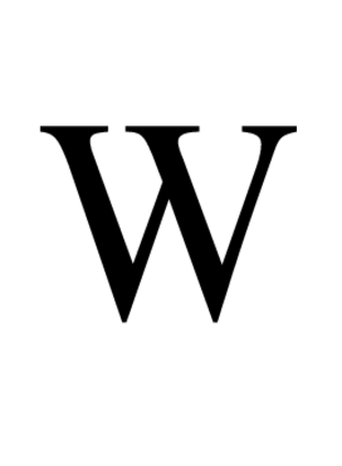 W in Times Roman