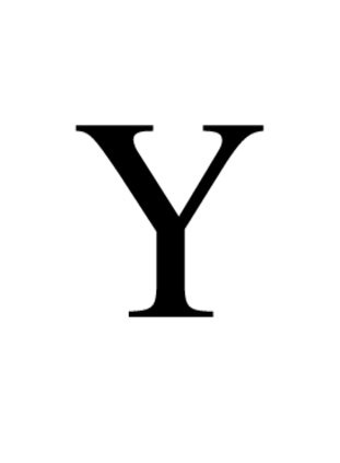 Y in Times Roman