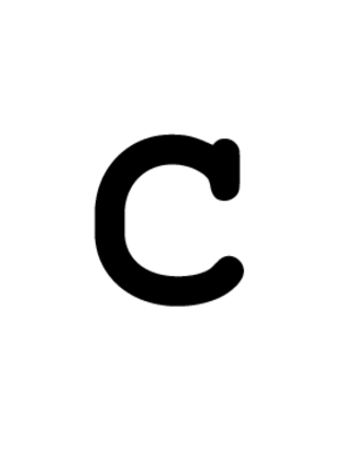 C in Courier Bold