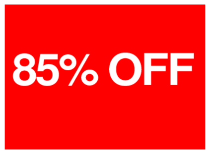 85 Percent Off (on Red)