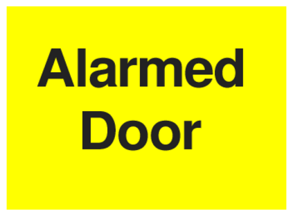 Alarmed Door (on Yellow)