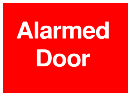 Alarmed Door (on Red)