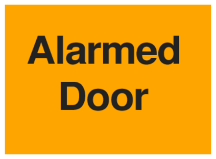 Alarmed Door (on Orange)