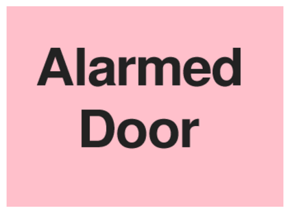 Alarmed Door (on Pink)