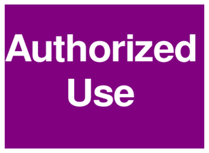 Authorized Use (on Purple)