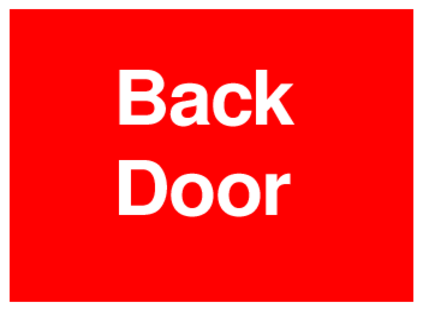 Back Door (on Red)