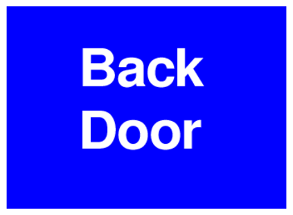 Back Door (on Blue)