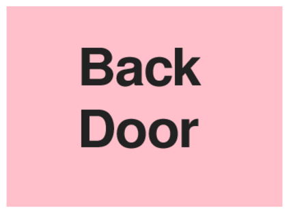 Back Door (on Pink)
