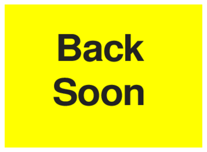 Back Soon (on Yellow)