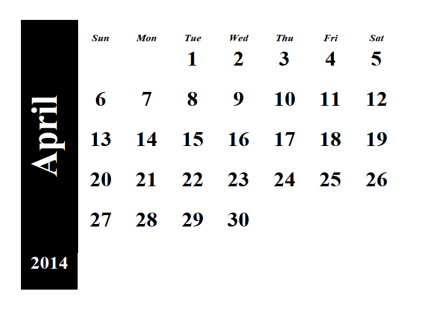 April 2014
